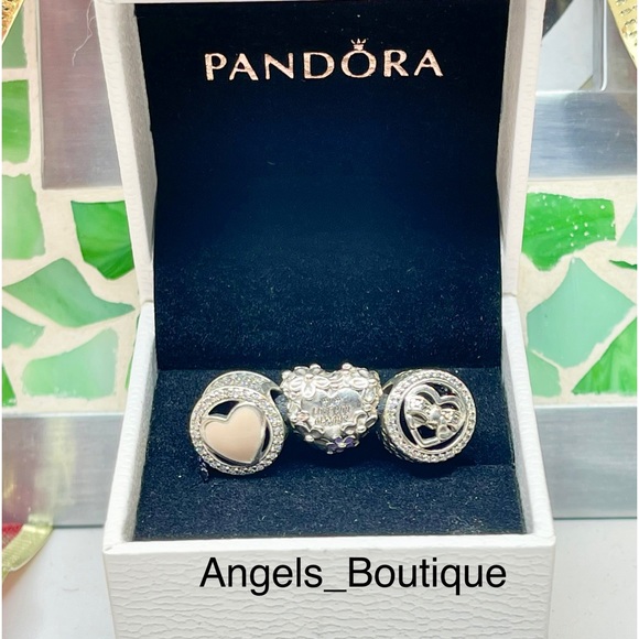 New 3 Piece Pandora Charm Bundle - Picture 1 of 7